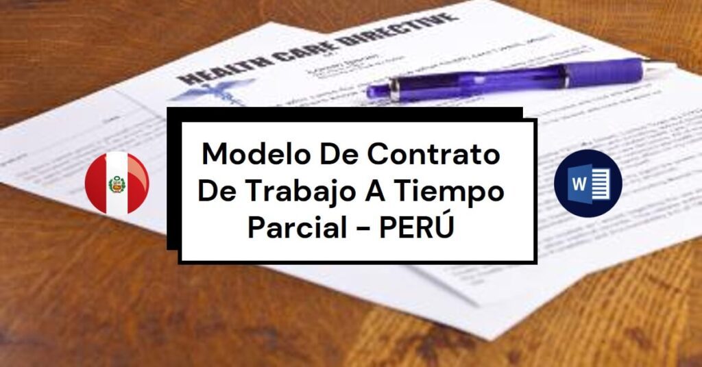 Modelo De Contrato De Trabajo A Tiempo Parcial | Contratos
